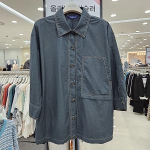 올리비아하슬러 여성 포켓 스티치 셔츠 OHCMBL103