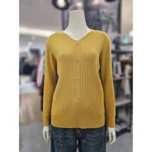 르니앤맥코이 꽃단추포인트 브이넥 골지니트MK11KN708FJX