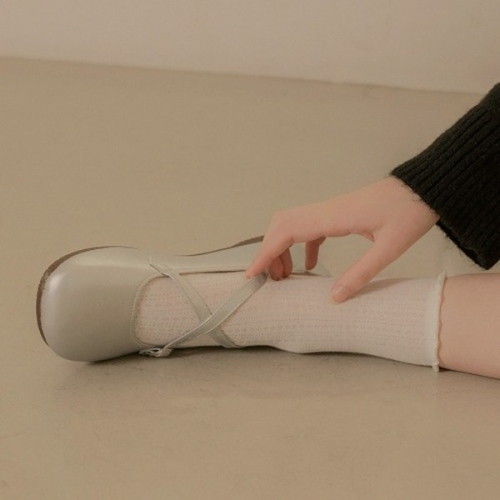 플로리다스튜디오 여성 브로체니 플랫 발레 슈즈_FL3624