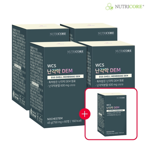 뉴트리코어 WCS 난각막 DEM 750mg 60정