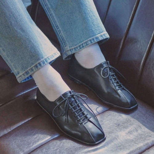 플로리다스튜디오 여성 윌로 레이스업 더비 블랙_FL3324