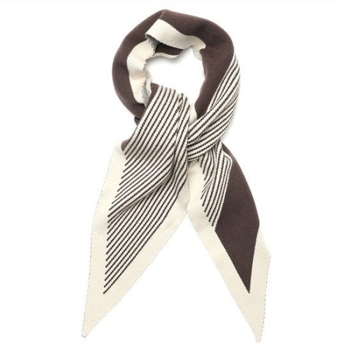 보니스팍스 스트라이프 패턴 머플러-BB47MF050