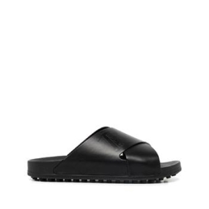 토즈 데보스드 로고 가죽 슬라이더 샌들 XXM13K0FR30BR0