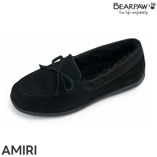 베어파우 AMIRI 아미리 여성 리본 모카신 블랙 K2949001QD-W