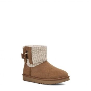 UGG 우먼 미니 클래식 Solene 부츠 Chestnut/ 오트밀 스웨이드 9561766 112850756