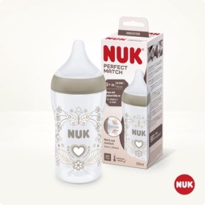 누크 퍼펙트매치 하트 젖병 260ml