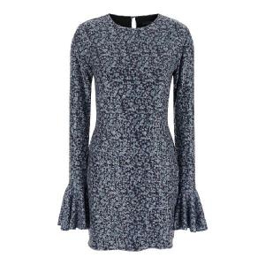 테이트 RO 1127392980 Mini Blue Backless Dress with All Over Sequins Woman