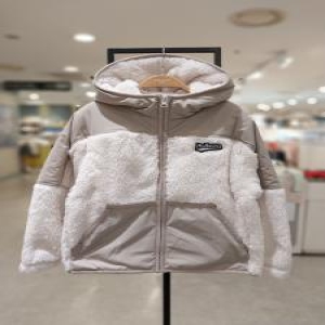 폴햄키즈 11번가 공용 플러피 플리스 우븐믹스 후드집업 PKE4TC3710