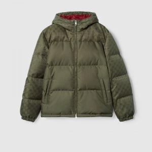 구찌 GG 나일론 캔버스 푸퍼 자켓 그린 794823Z8BTB3364