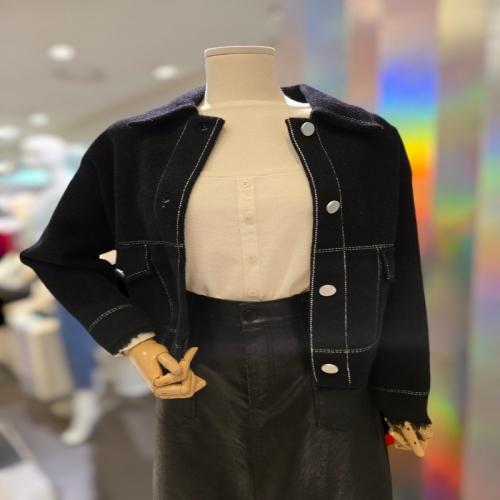 Ab.f.z 투투 스티치 카라 가디건 AEY4HY42L