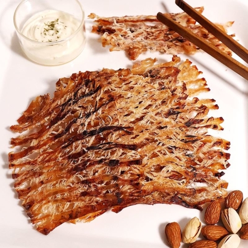 더주  한번 구워내 더 맛있는 휴게소 철판구이 맥반석 몸통오징어 250g 12-17미