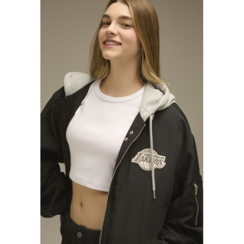 NBA LAL MA-1 후드 항공점퍼 N243JP110P