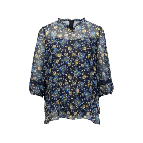 벨리시앙 플라워 패턴 쉬폰 블라우스 SZBL3304