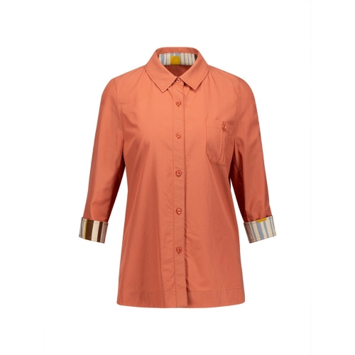 벨리시앙 기하학 패턴 배색 면혼방 셔츠 SZBL3310