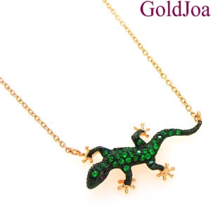 메디쉬재팬 럭셔리 에멜합성 도룡뇽 일체형 14k목걸이 ju-d763c1 선물