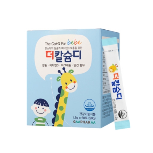콜마비앤에이치 지엠팜 더칼슘디 1.5g 60포