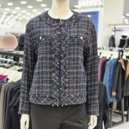 조이너스 여성 정장 라운드 트위드 겨울 자켓 브랜드JDW0WJK0260