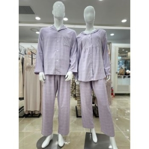 바바라 면레이온혼방 체크 커플파자마 AWP4992B AMP4992B 스타필드 코엑스몰