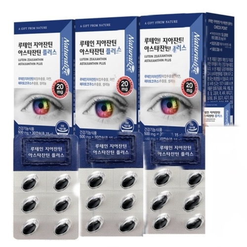 네추럴라이즈 루테인 지아잔틴 아스타잔틴 플러스 500mg 30캡슐