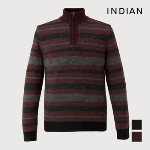 인디안 풀패턴 방풍 하프니트MITBHXWA111