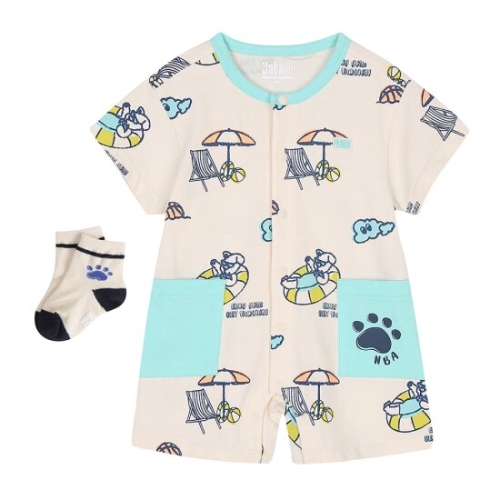 NBA-KIDS KIDS 썸머 전판 프린트 바디수트 5-2 K225TO004P