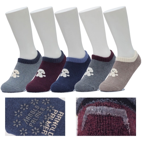 아놀드파마 겨울용 미끄럼방지 여자보온 통파일양말 덧신 5켤레 AP6821 AP6821_5켤레