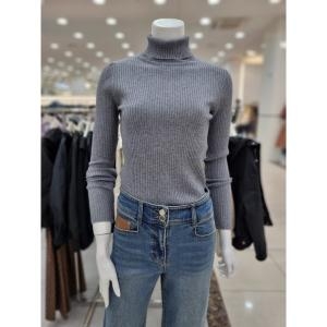 더아이잗 슬림핏 골지 터틀넥 풀오버 니트 IPAN1PO981GY20 14994_IPAN1PO981GY20