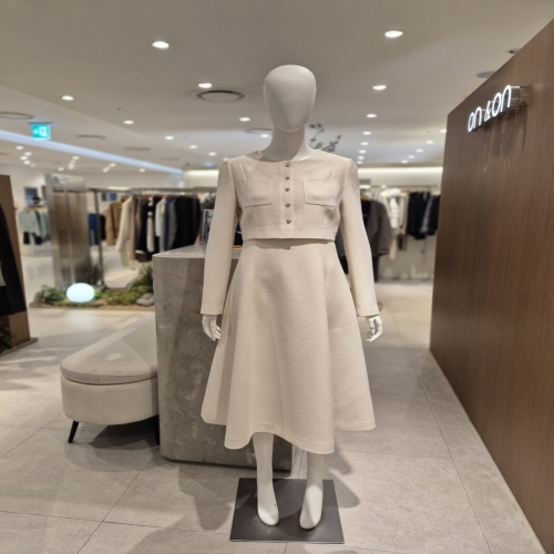 온앤온 여성 핏플레어 라운드 원피스 NJW4WOA16