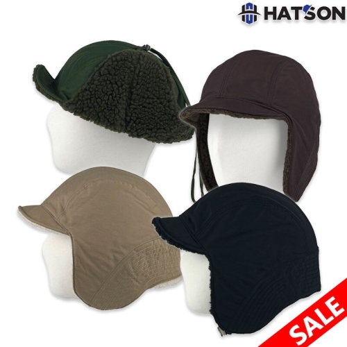 햇츠온 남여공용 겨울모자 와이어챙 트루퍼햇 귀달이모자 방한모자 H44-901