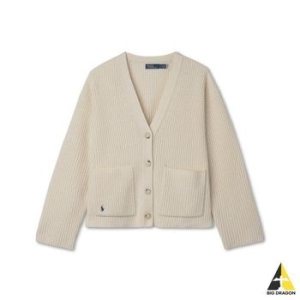 폴로랄프로렌 W 울 캐시미어 롱슬리브 가디건 화이트 108216162