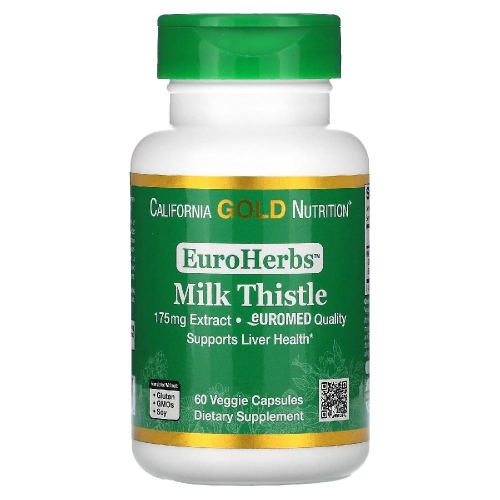 캘리포니아골드뉴트리션 EuroHerbs 밀크시슬 추출물 60캡슐