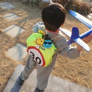 라일리 Rly 멋쟁이 스마일 등원가방 캐리어 네임텍 S9503996