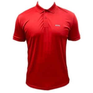 보스 남성용 Paddytech US 3 폴로 셔츠 레귤러 핏 50474289 Medred 610