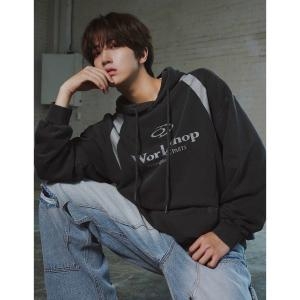 피그먼트 트래블 TRAVEL 크래비티 원진 워크샵 디비전 후드티 블랙 차콜 TRTHSAHD46UC5 237379