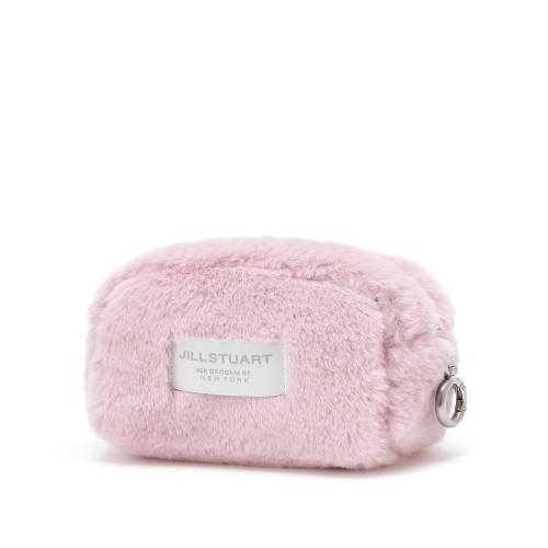 질스튜어트 핑크 퍼 파우치_JAHO4F331P1