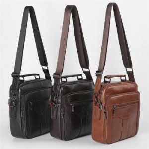 라일리 Rly 남성 가죽 메신저백 회사원 30대 출근 쇼퍼백 핸드백 S9548683