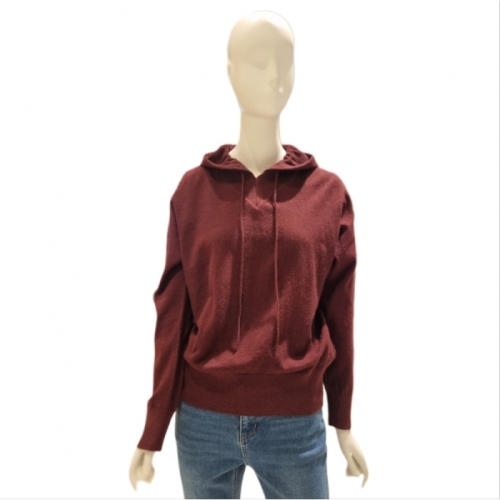 숲 레터링 포인트 후드형 니트 SZALK33