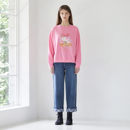 [타이니코튼] 플라워 아이즈 그래픽 스웻셔츠 AW25-285-M09 main image 1