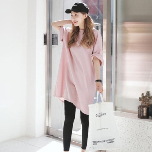 오노마 ONM 라운드티 루즈핏 30성 여자티 빅사이즈티셔츠 16075410