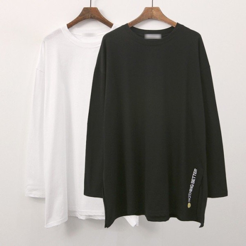 아이우먼 빅사이즈트임티 G493L410 트임스마일긴팔티셔츠 NO