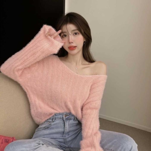 오노마 ONM 여자 20대 대학생 미팅 소개팅 여리 핏 브이넥 니트 16078846