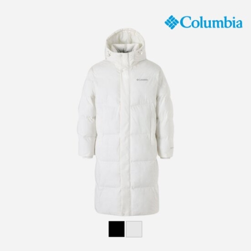 컬럼비아  유니 베이직 옴니히트 롱패딩_화이트샌드 C54-YUD311