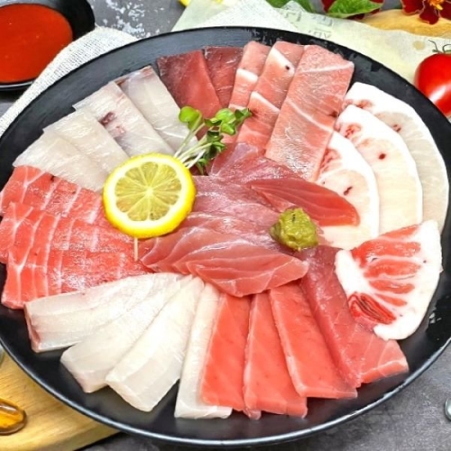 해담 초특대 참다랑어 참치오마카세 한판 참치회 4종 600g 3-4인분 냉동 참치 회 - 에누리 가격비교