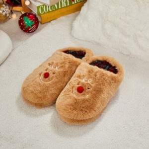 엠에이치앤코 모던하우스 크리스마스 진저맨 슬리퍼 슬라이드형 라이트브라운 L