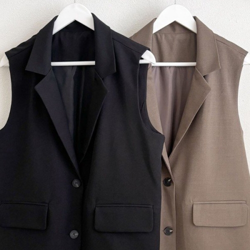 나야홍 릴리심플투버튼베스트 410S862S 빅사이즈 여성의류