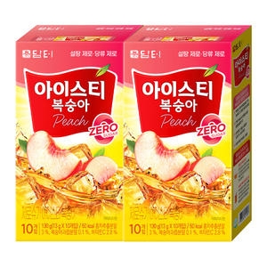 담터  제로슈가 아이스티 복숭아 10개입