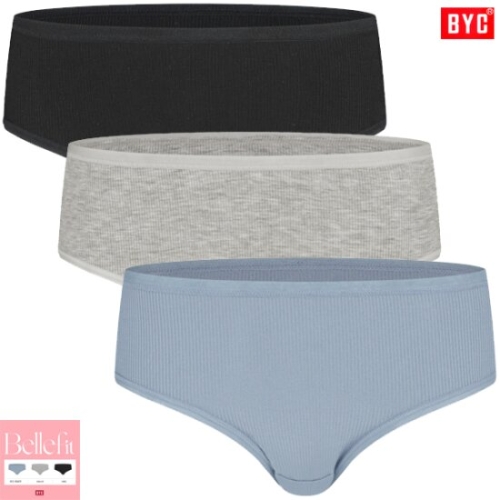BYC 모달스판미디여삼각팬티3매입WMS2206