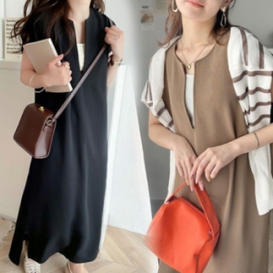 오노마 ONM 롱원피스 오버핏 럭셔리스럽고 날씬한 맴시가 무지 20267307