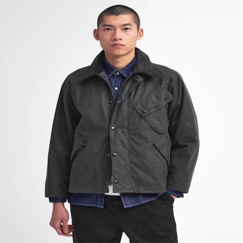 바버 남성 인터내셔널 A7 페이스마스터 왁스자켓 B.INTL A7 PACEMASTER WAX URJU4F048 G2