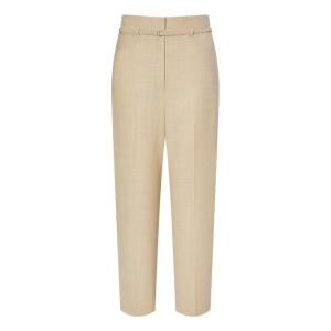 질스튜어트 뉴욕 우먼 뉴욕 베이지 스트랩 울혼방 와이드핏 팬츠 JSPA2D300I2
